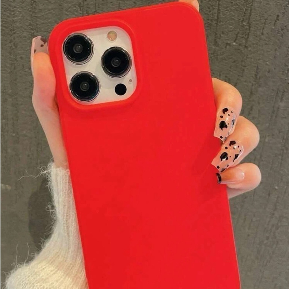 ⚠️Clearance iPhone 12/Pro/Pro Max Solid Red Phone Case SAU